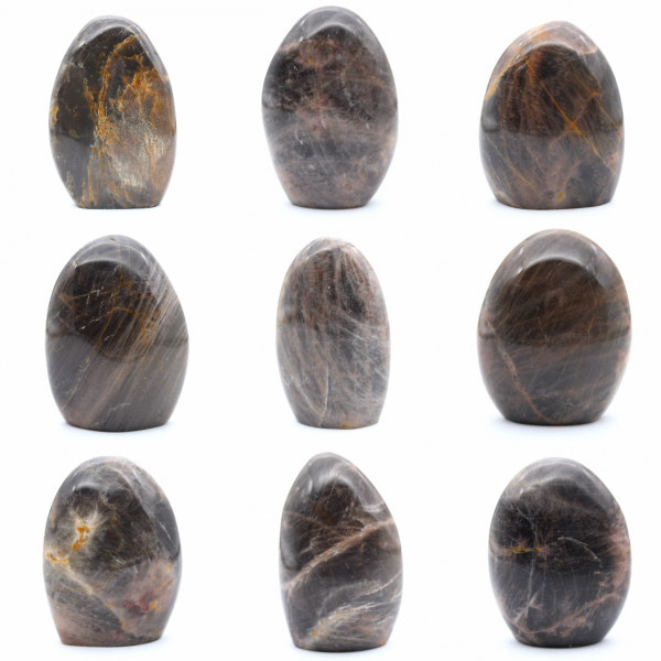 Piedra lunar negra natural