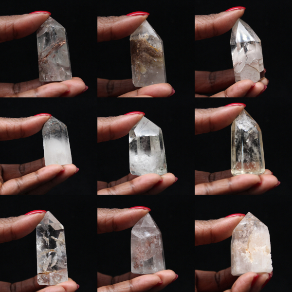 Prisma de cuarzo con inclusión