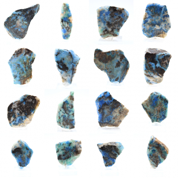 Rebanada de azurita malaquita para colección mineral