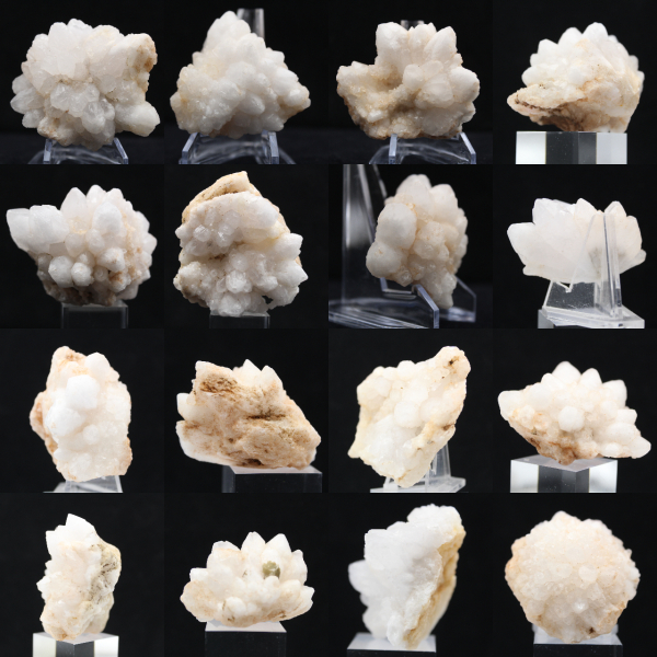 Cuarzo flor marroquí con cristales bien definidos.