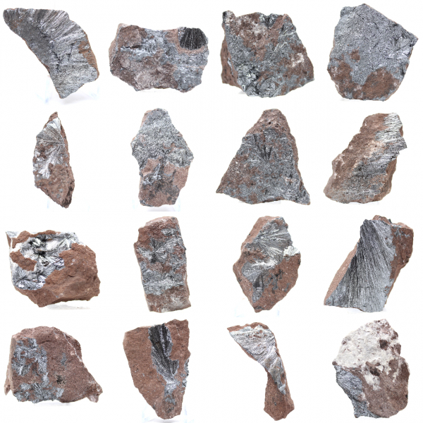 Pirolusita, ejemplar auténtico en matriz