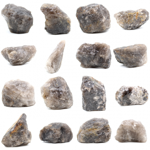 Cuarzo ahumado crudo de Madagascar