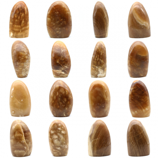 Piedra de calcita de miel natural