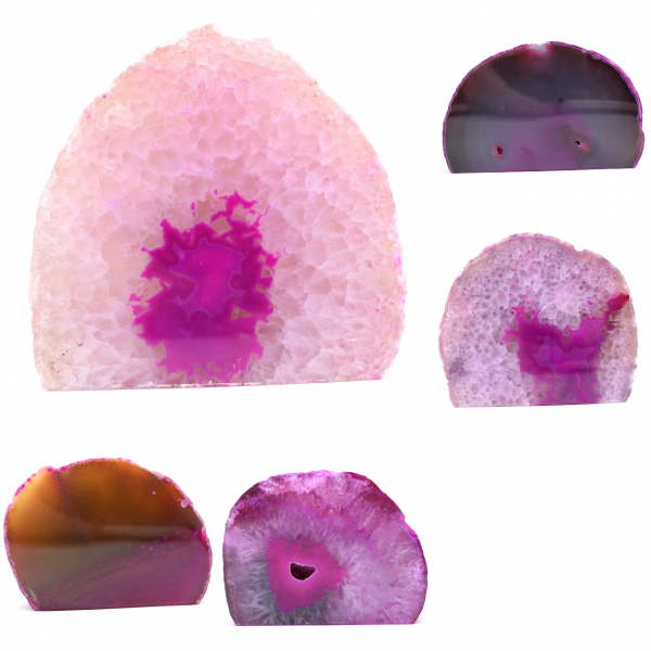 ágata rosa decorativa
