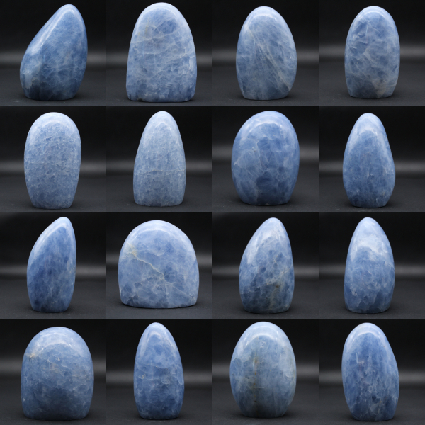 Roca de calcita azul natural