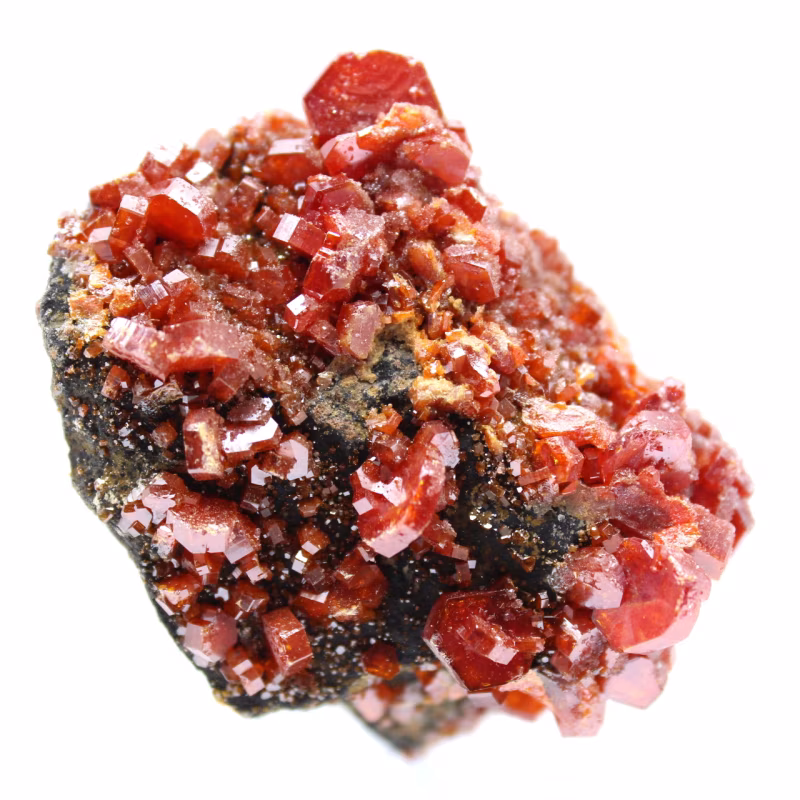 Descubra la vanadinita vanadinite maroc 018
