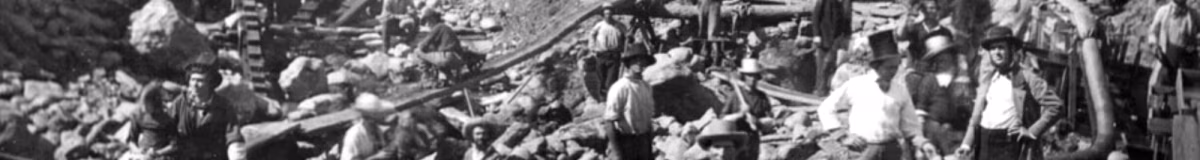 La historia de la fiebre del oro en Estados Unidos Mining on the American River near Sacramento circa 1852