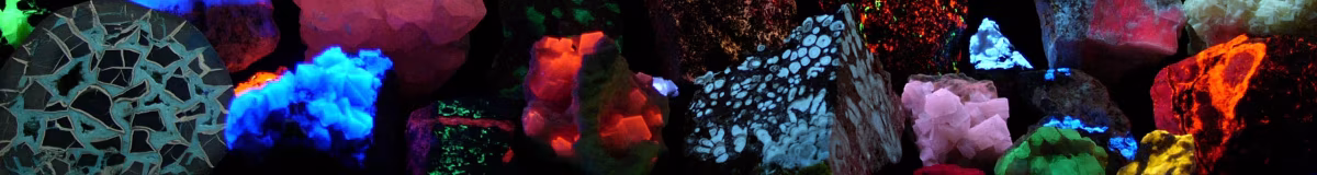 Minerales fluorescentes: cuando las piedras brillan en la oscuridad Fluorescent minerals hg