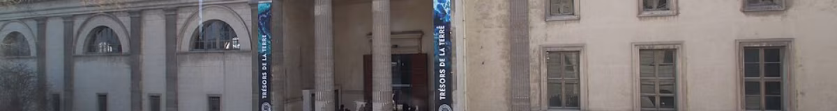 Galería de Geología y Mineralogía del Jardín de las Plantas de París Peristyle et fronton galerie de Mineralogie