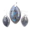 Colgante y pendientes en labradorita y plata 925. - 0
