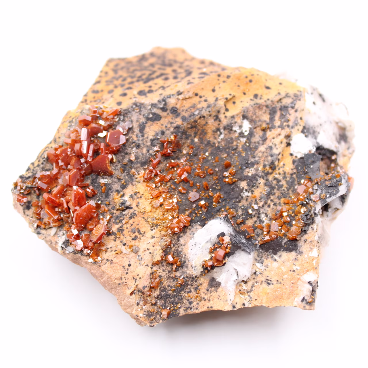 Cristales de vanadinita en gangue