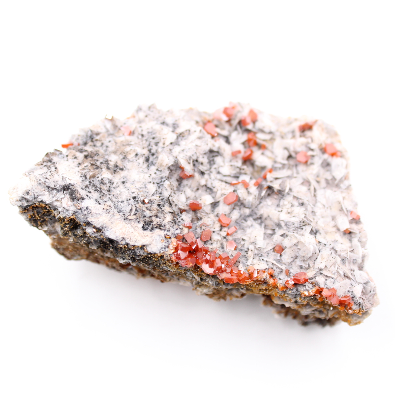 Cristales de vanadinita en gangue