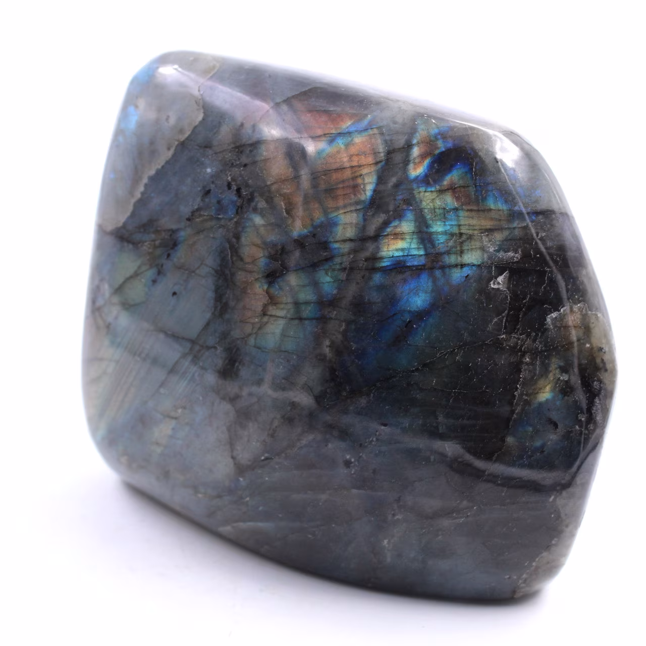 Adorno de forma libre de piedra labradorita