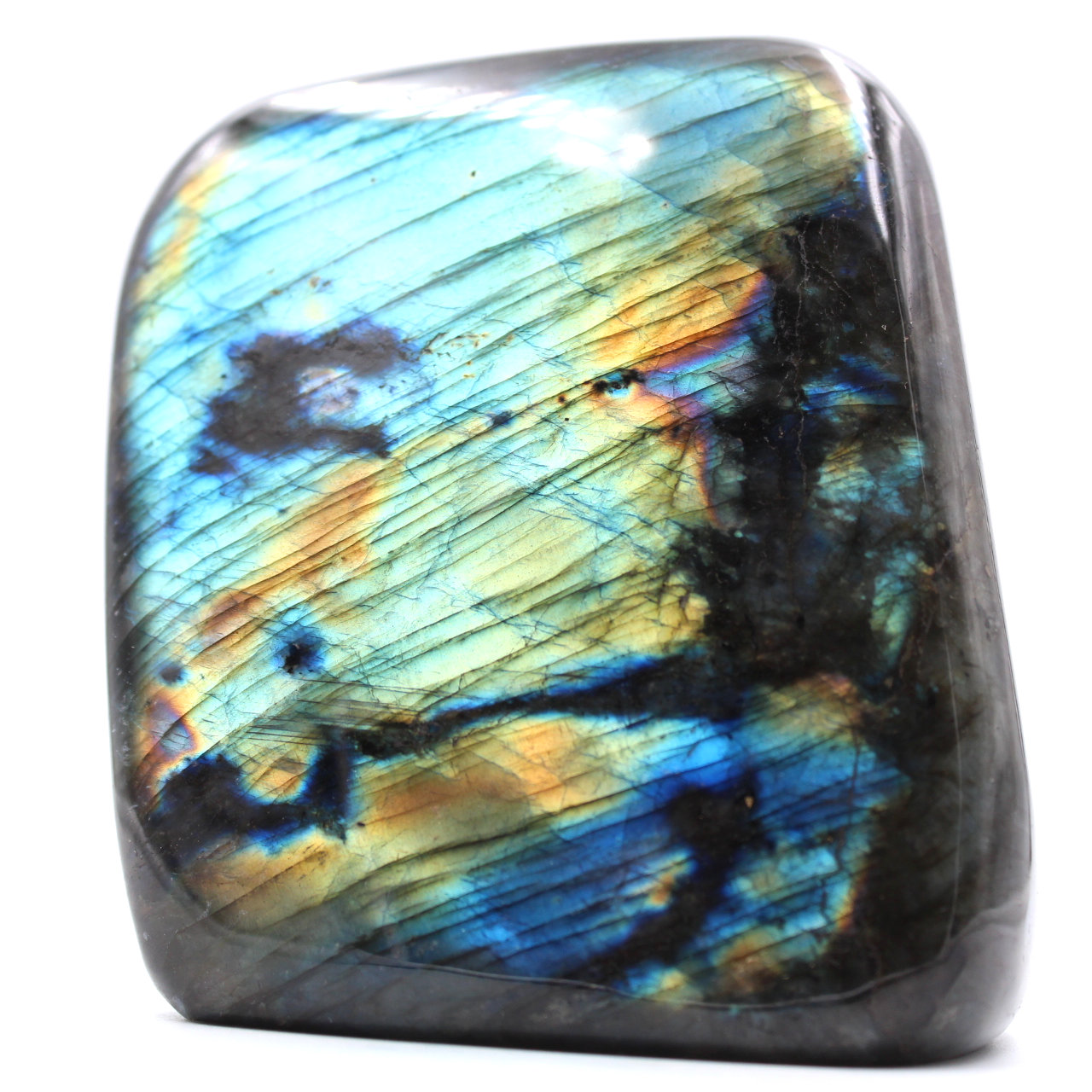 Adorno de forma libre de piedra labradorita