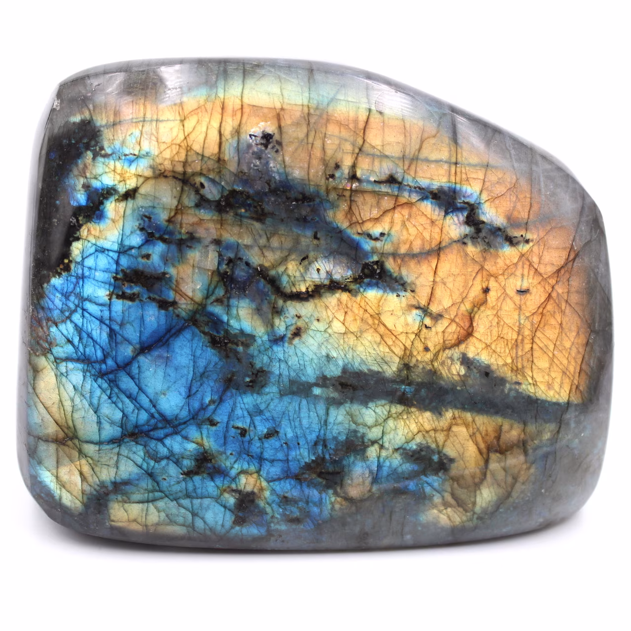 Adorno de forma libre de piedra labradorita
