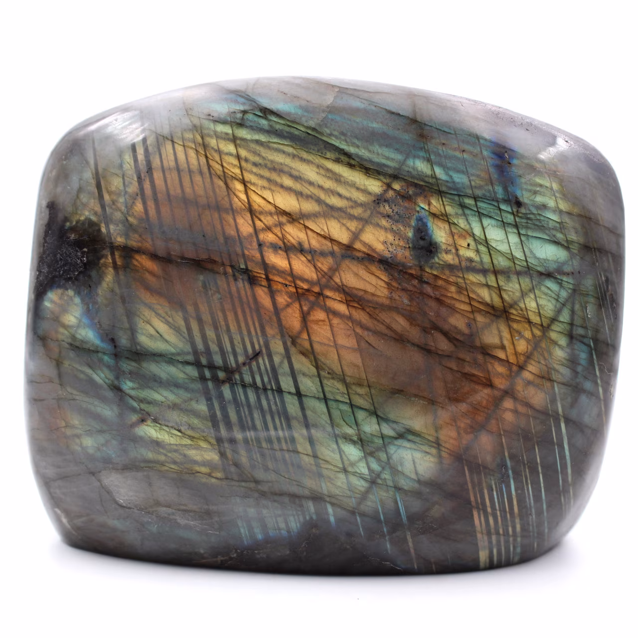 Adorno de forma libre de piedra labradorita