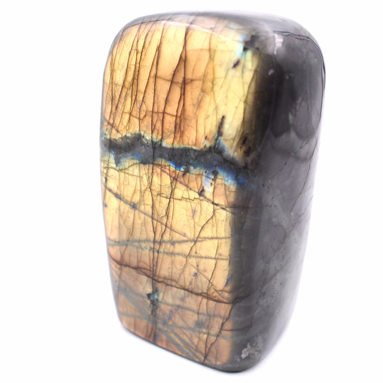 Adorno de forma libre de piedra labradorita