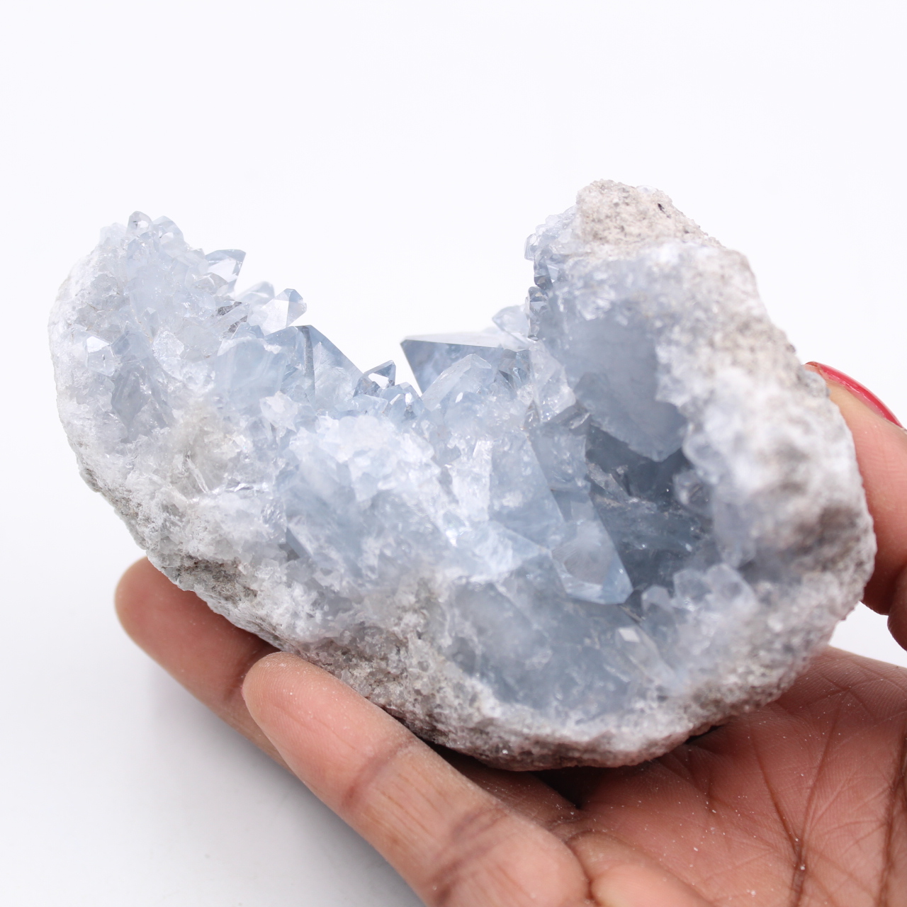 Cristales de celestita