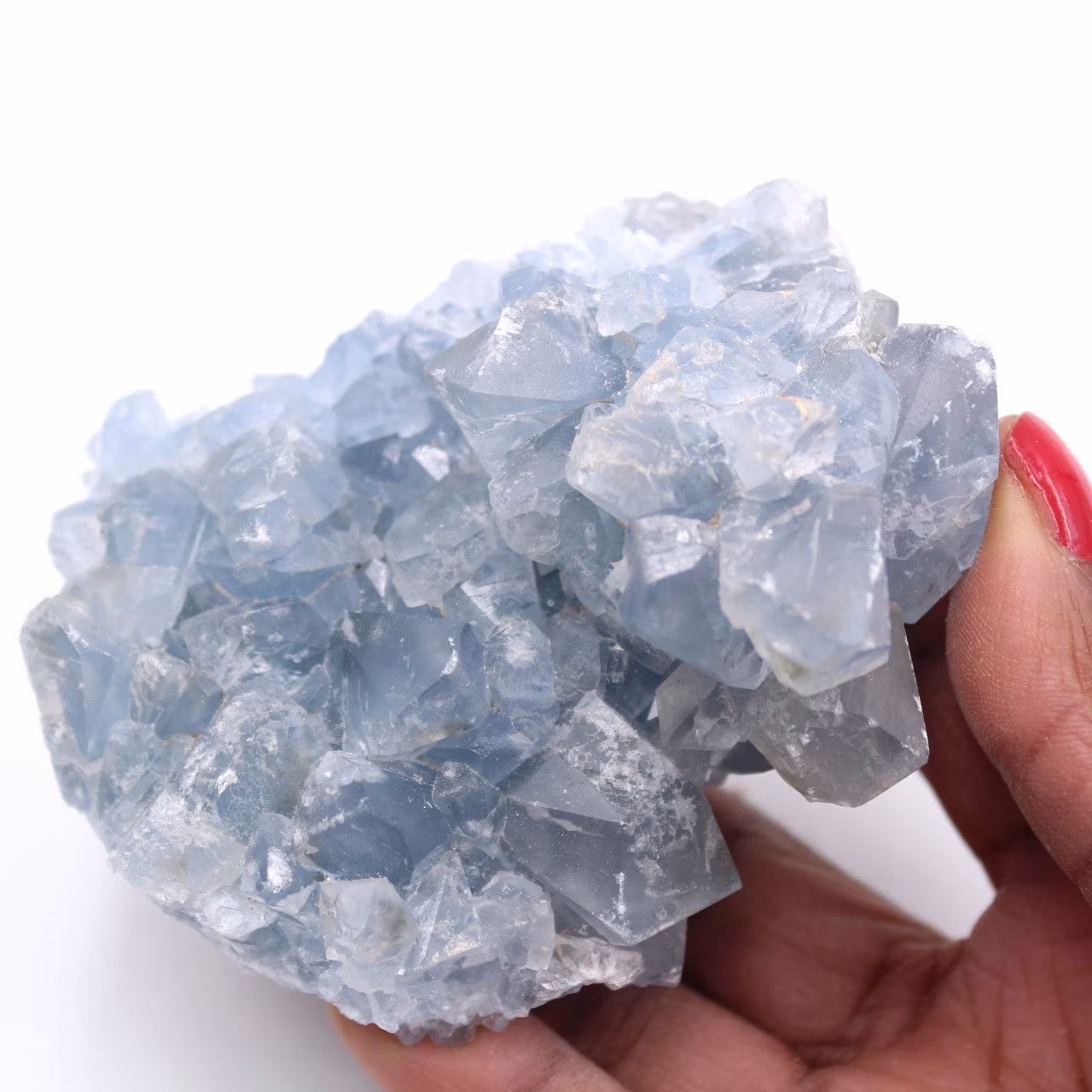 Cristales de celestita