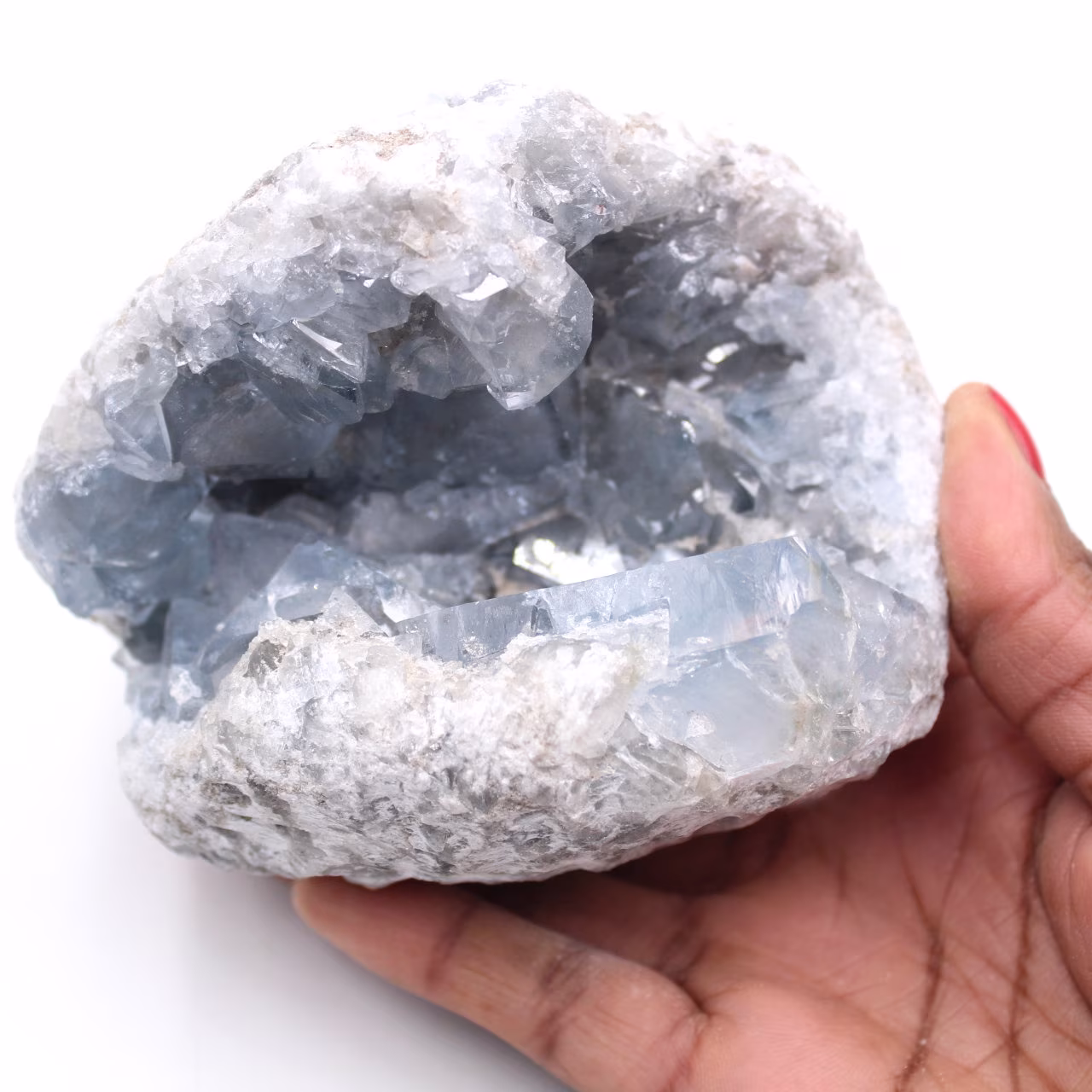 Cristales de celestita