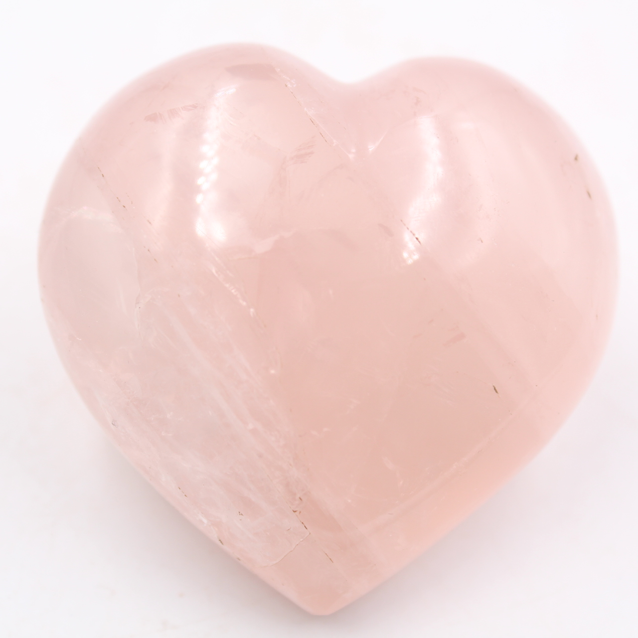 Corazón de cuarzo rosa