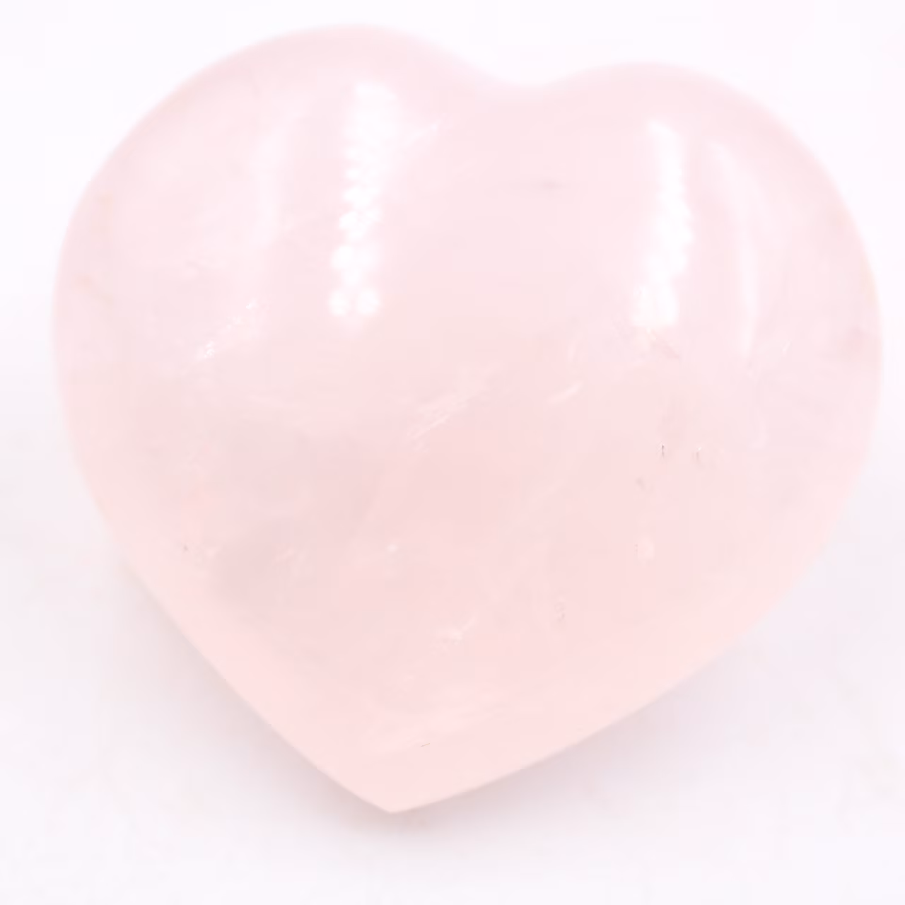 Corazón de cuarzo rosa