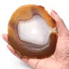 Ágata pulida y perforada de Brasil - 0