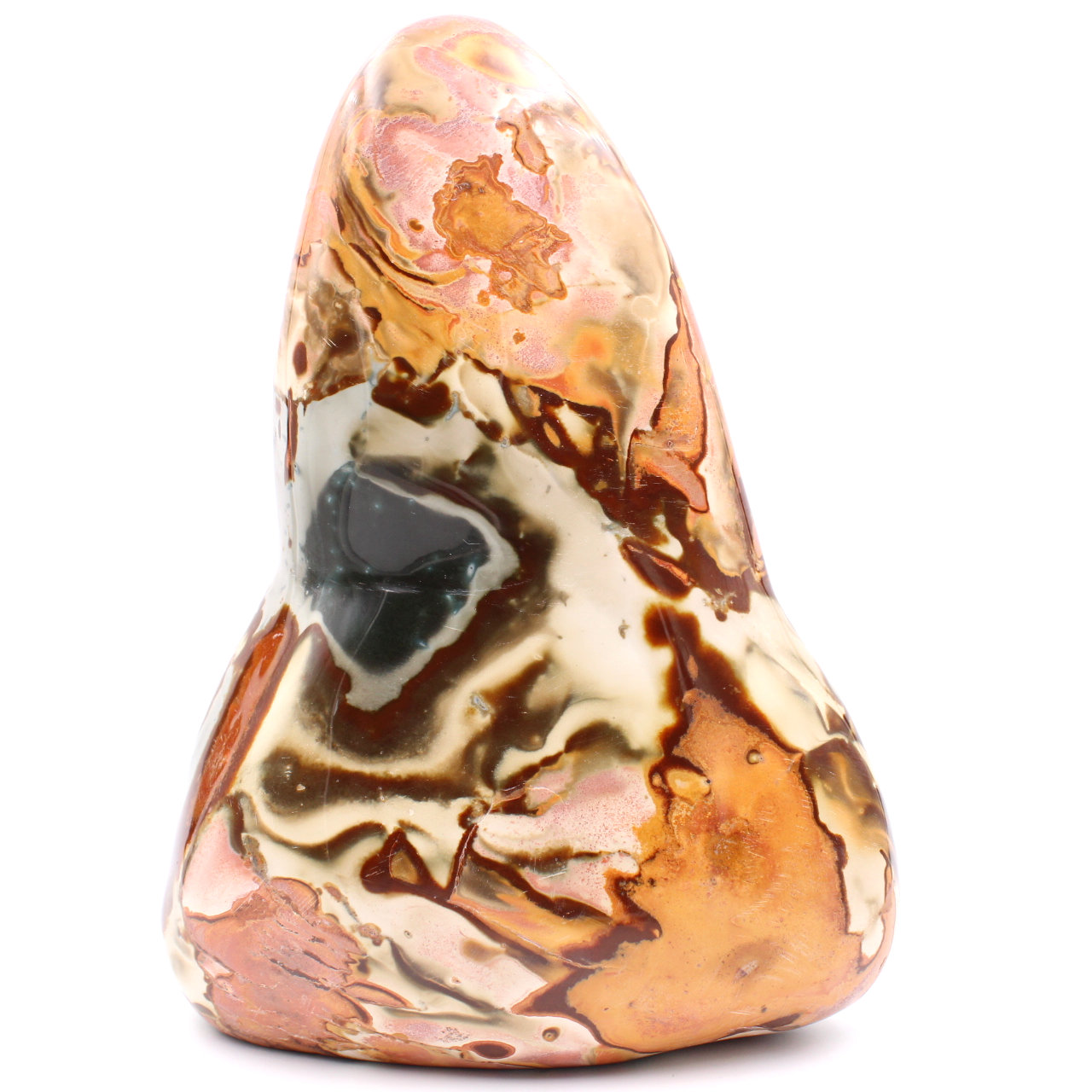 Bloque ornamental de 4,5 kilos pulido jaspe estampado