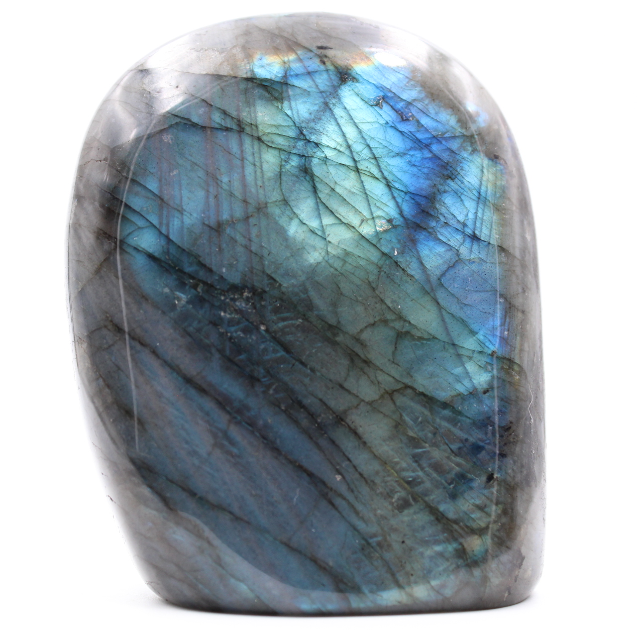 Bloque de piedra de labradorita azul