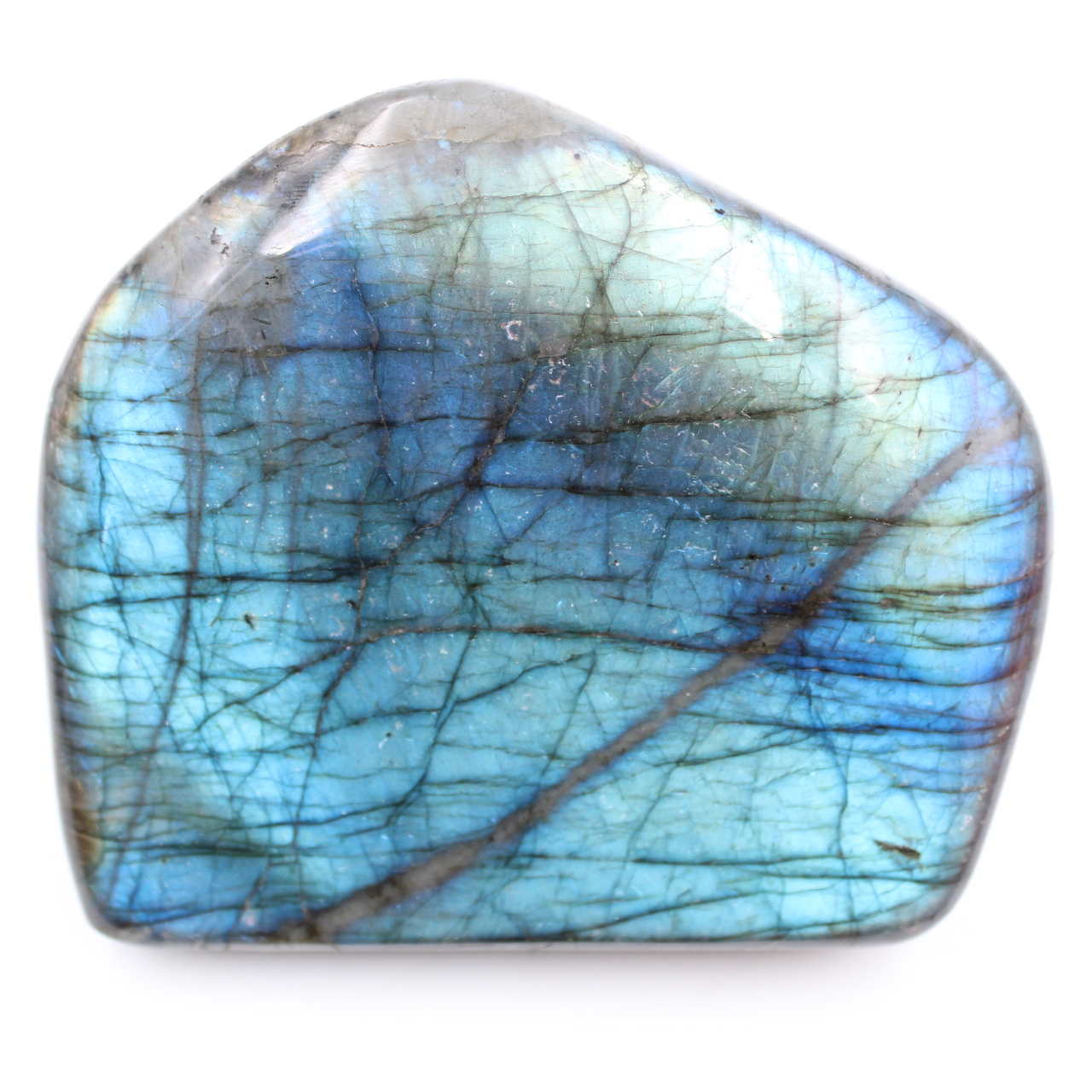 Piedra de labradorita azul de forma libre