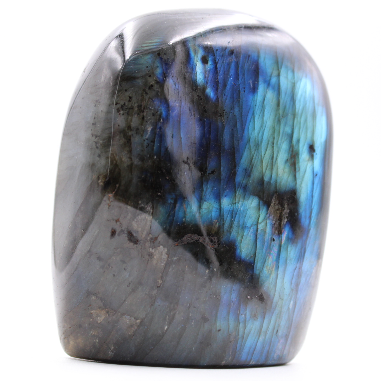 Piedra labradorita azulada de forma libre