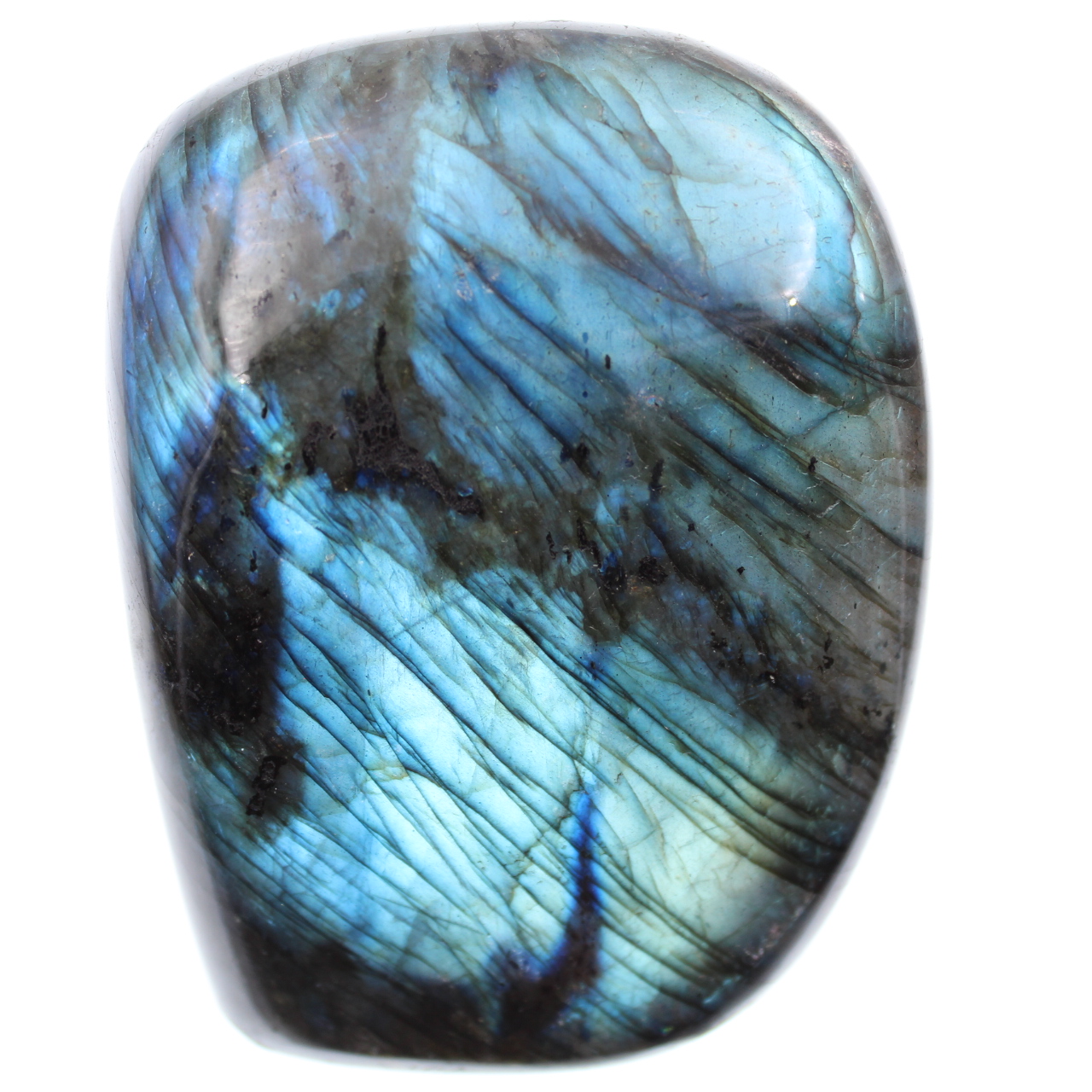 Piedra azul labradorita, bloque decorativo