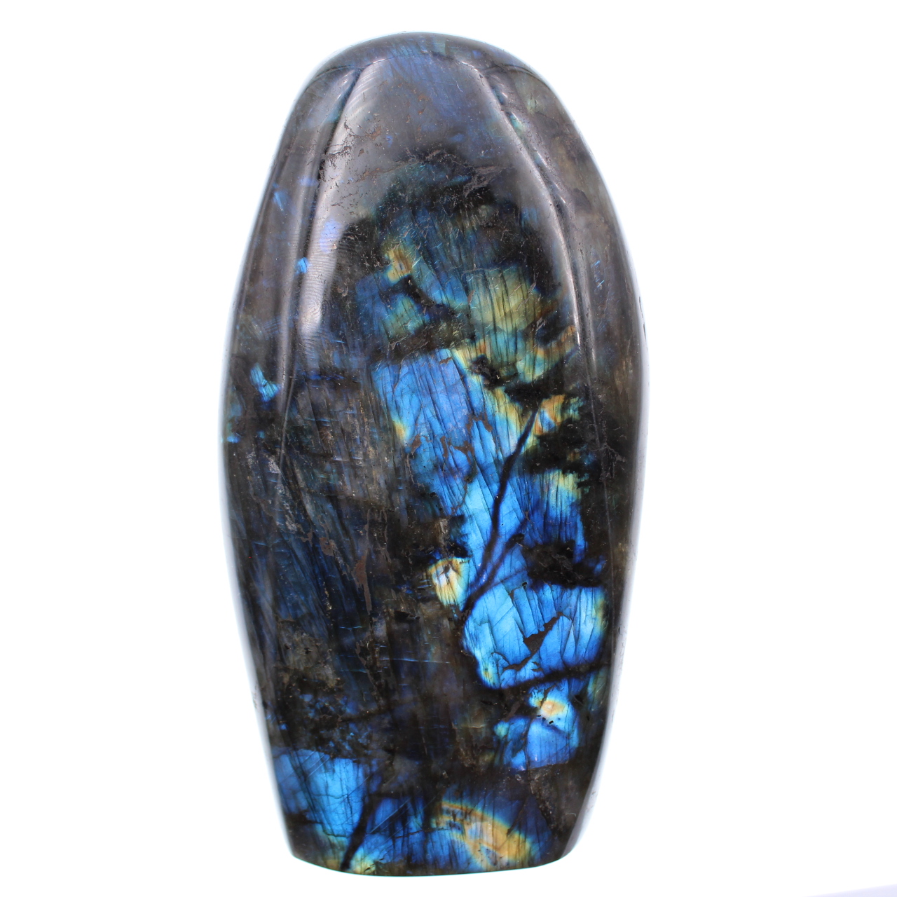 Bloque decorativo de piedra labradorita azul