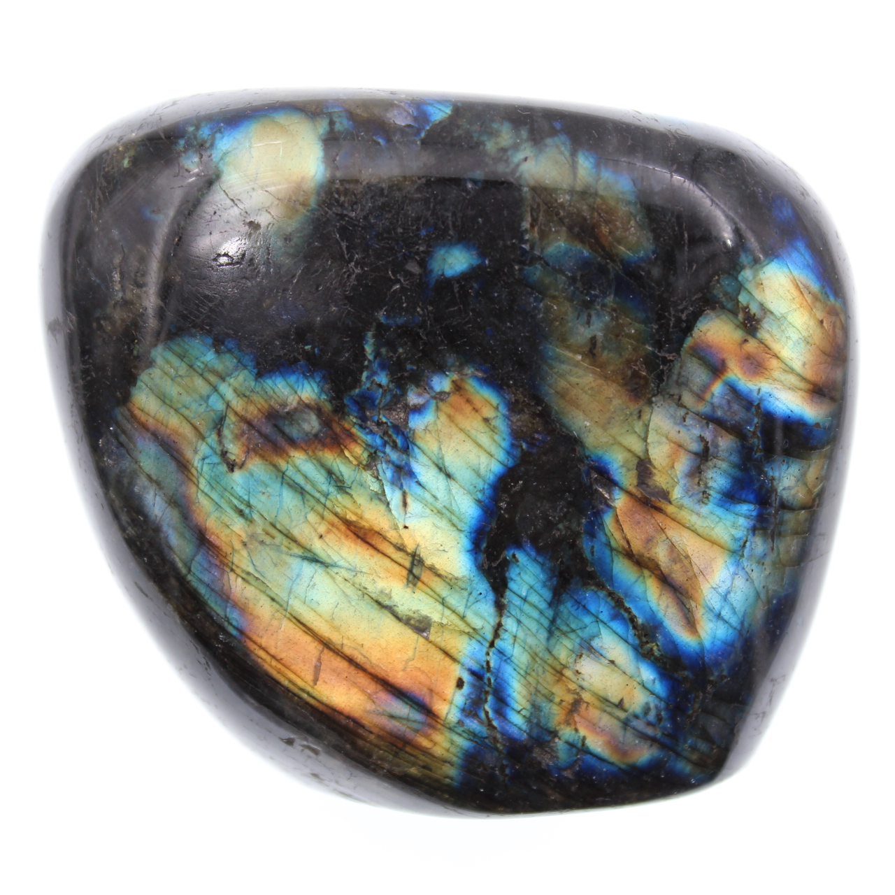 Piedra de labradorita multicolor para adorno
