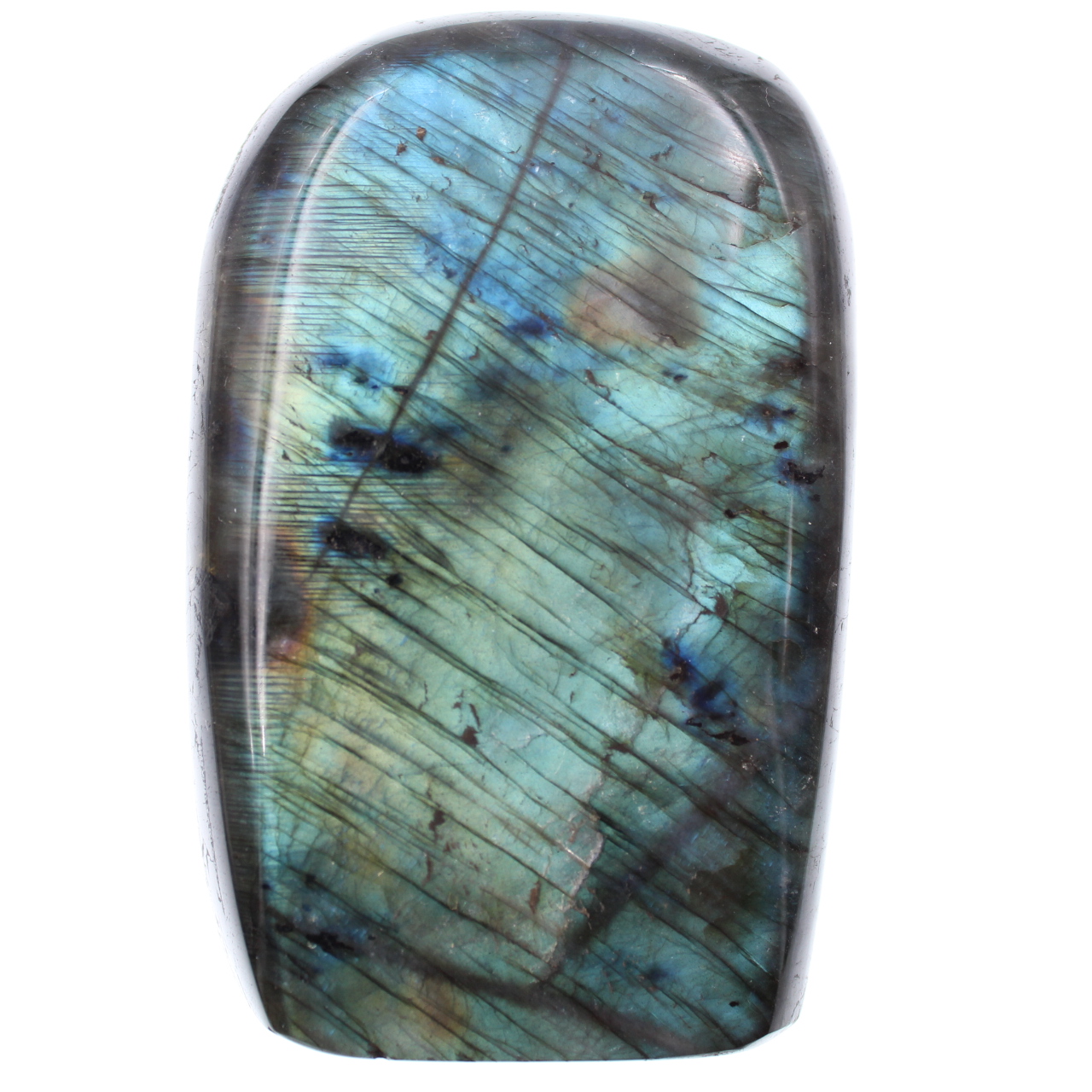 Piedra de labradorita azul para adorno y decoración