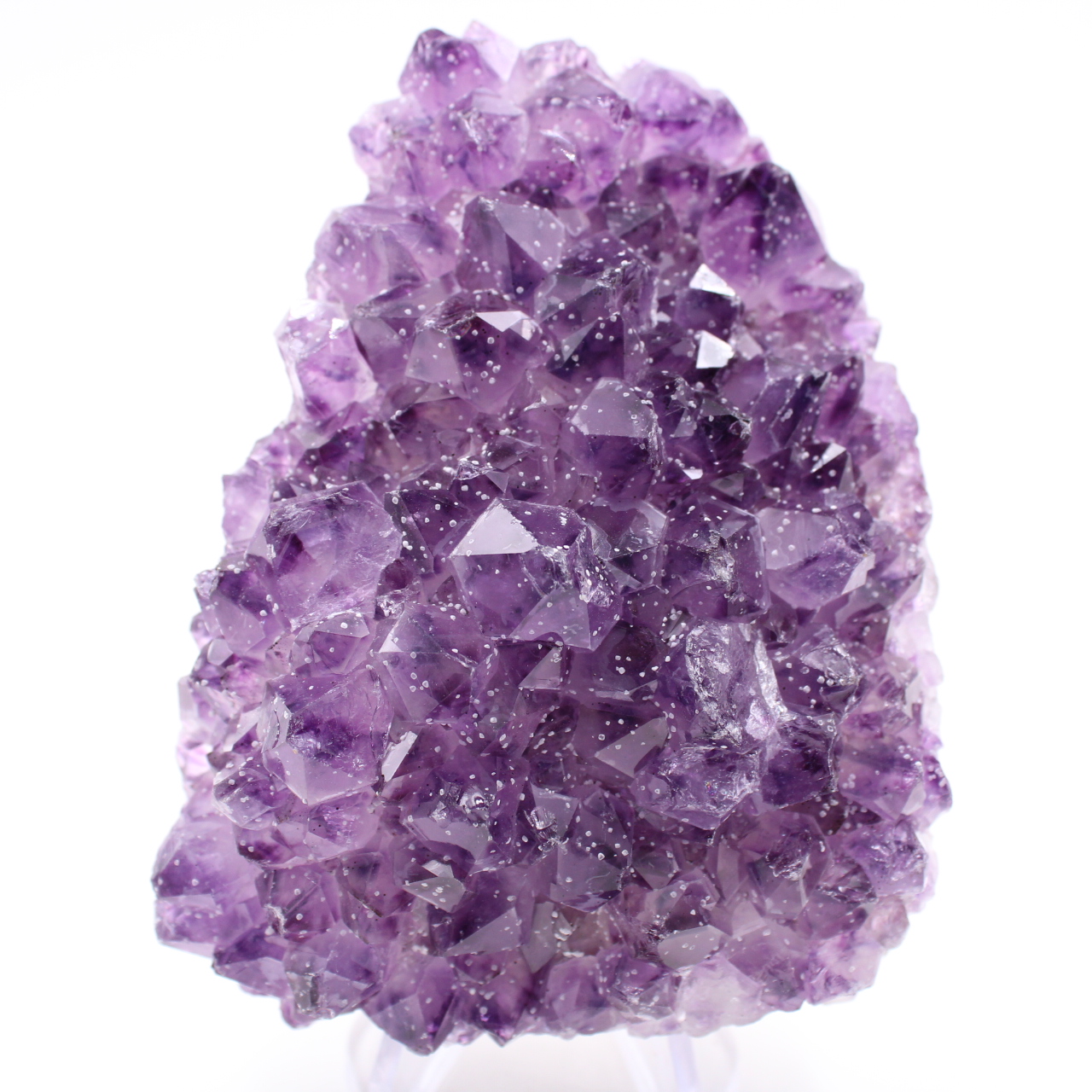 Amatista con microcristales de calcita