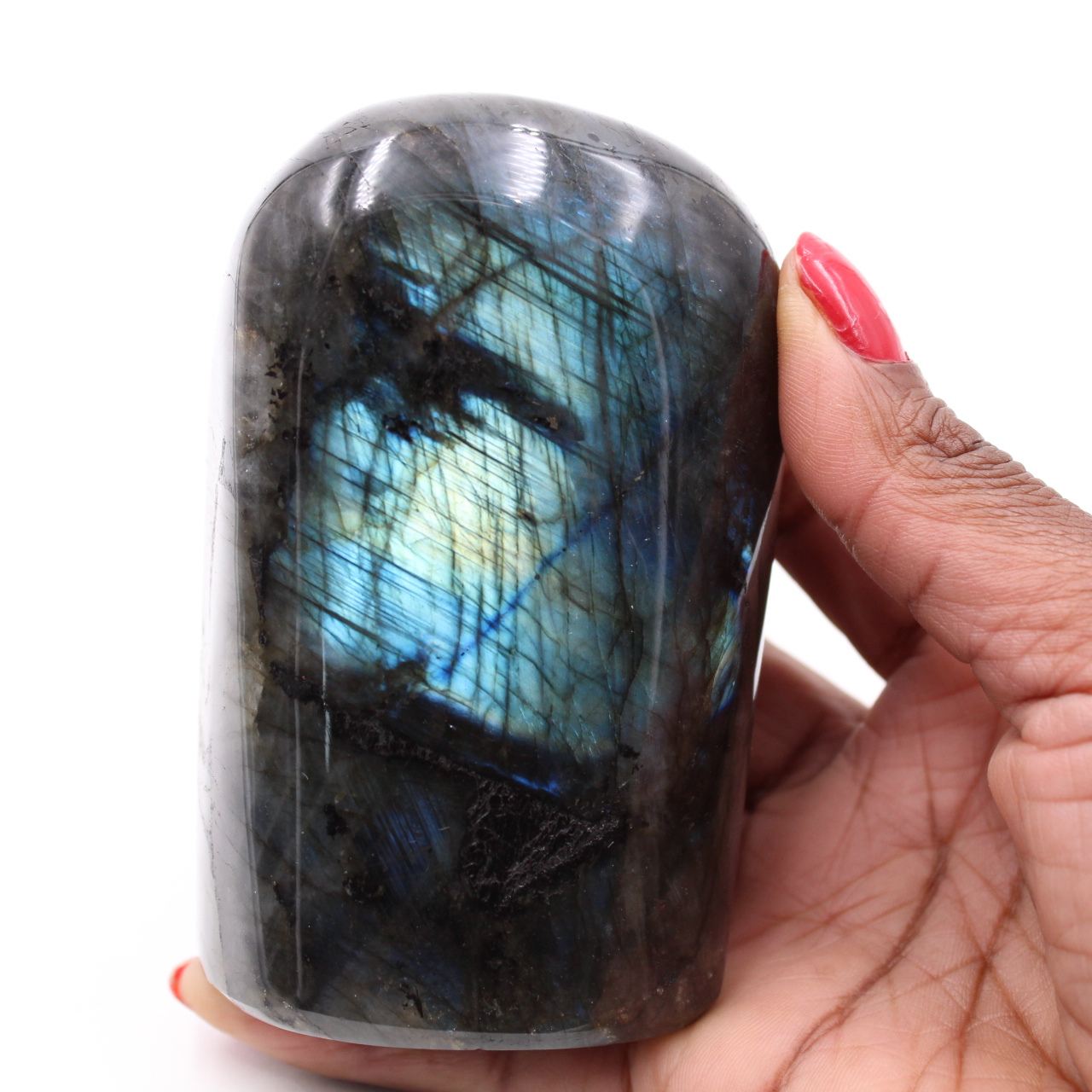 Piedra labradorita pulida