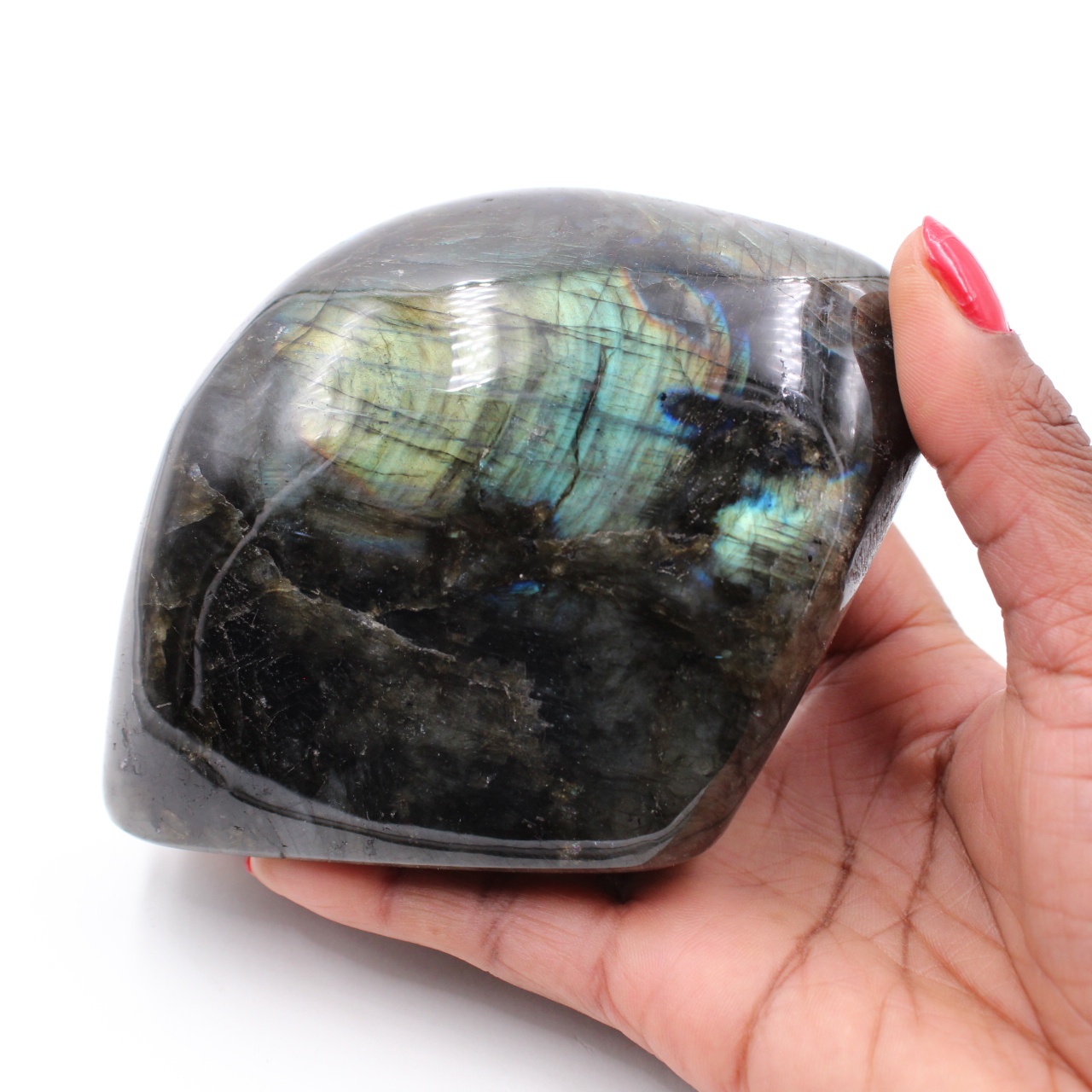 Piedra labradorita pulida