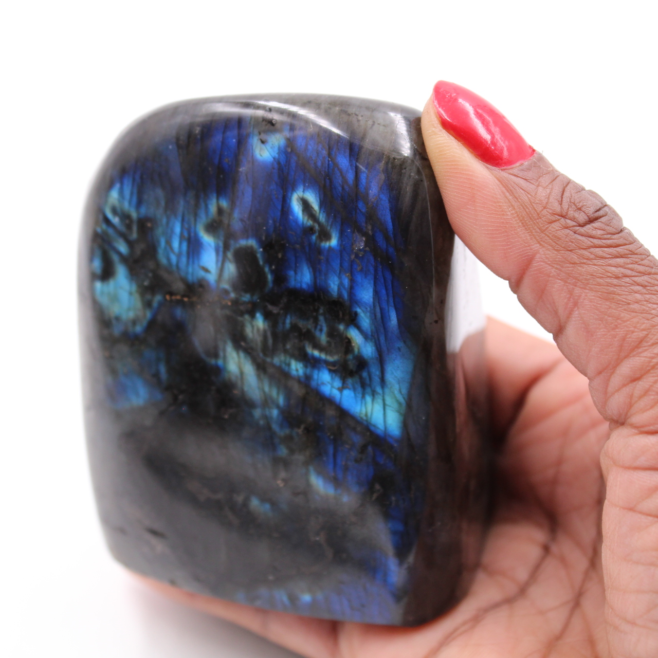 Piedra labradorita pulida