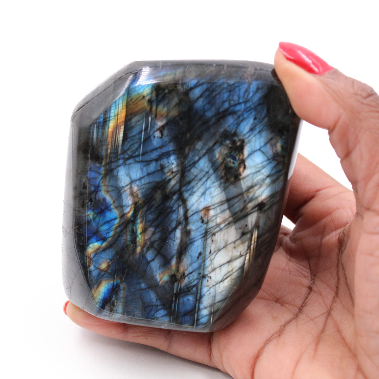 Piedra labradorita pulida