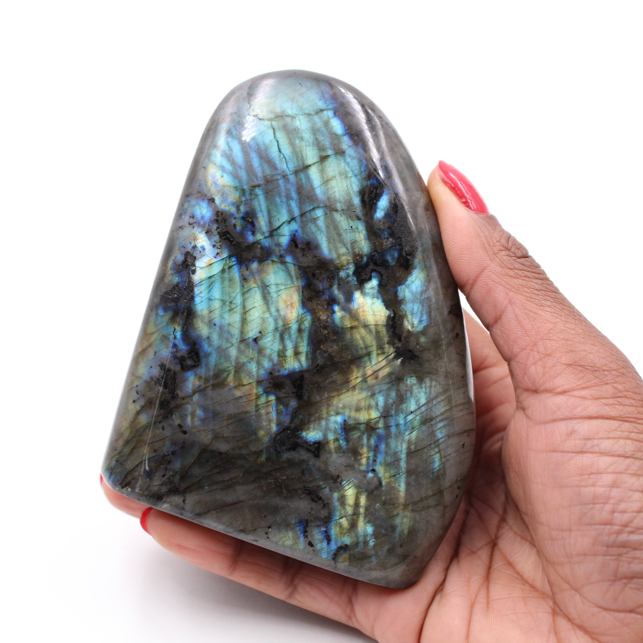 Piedra labradorita pulida