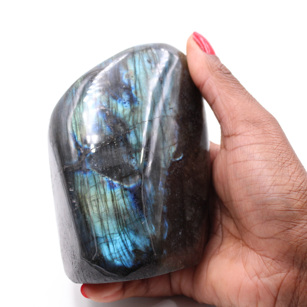 Piedra labradorita pulida