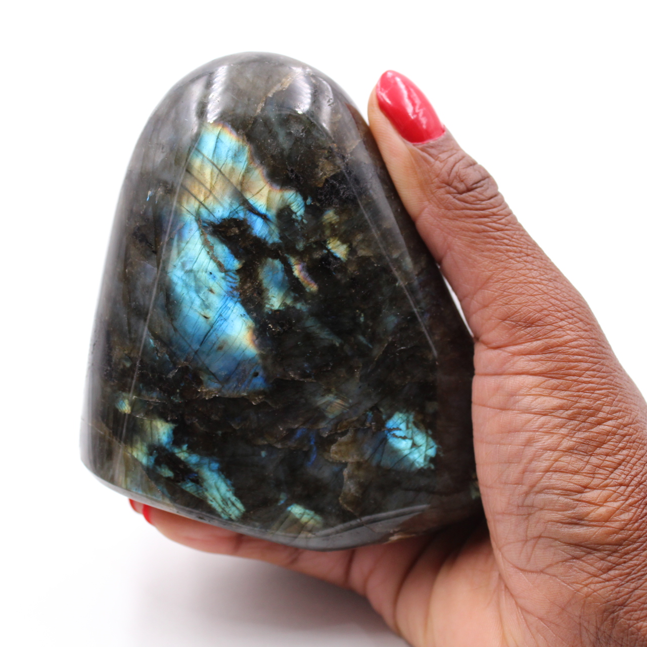 Piedra labradorita pulida