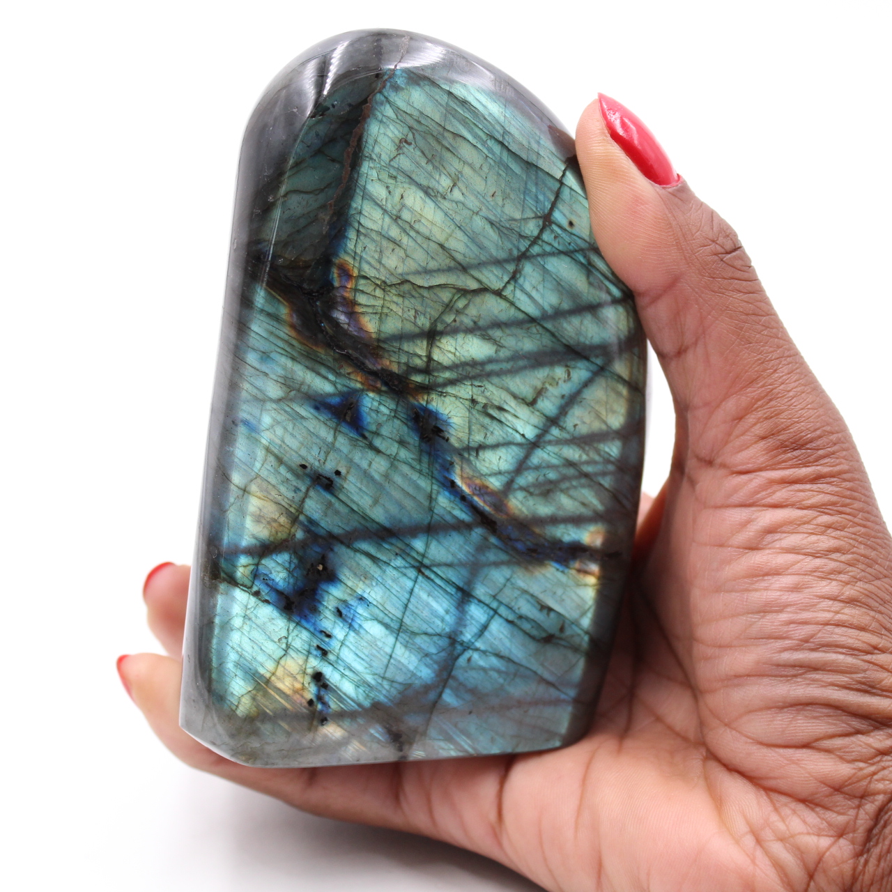 Piedra labradorita pulida
