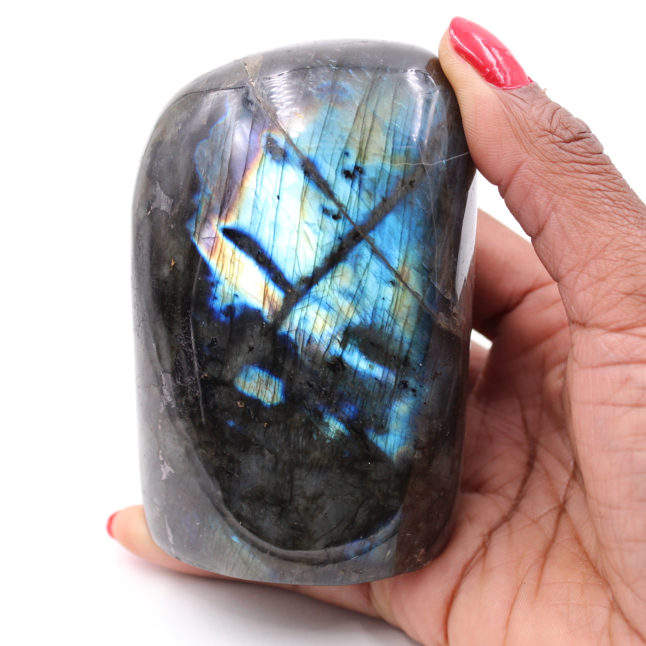 Piedra labradorita pulida