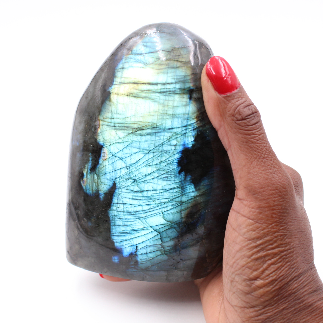 Piedra labradorita pulida