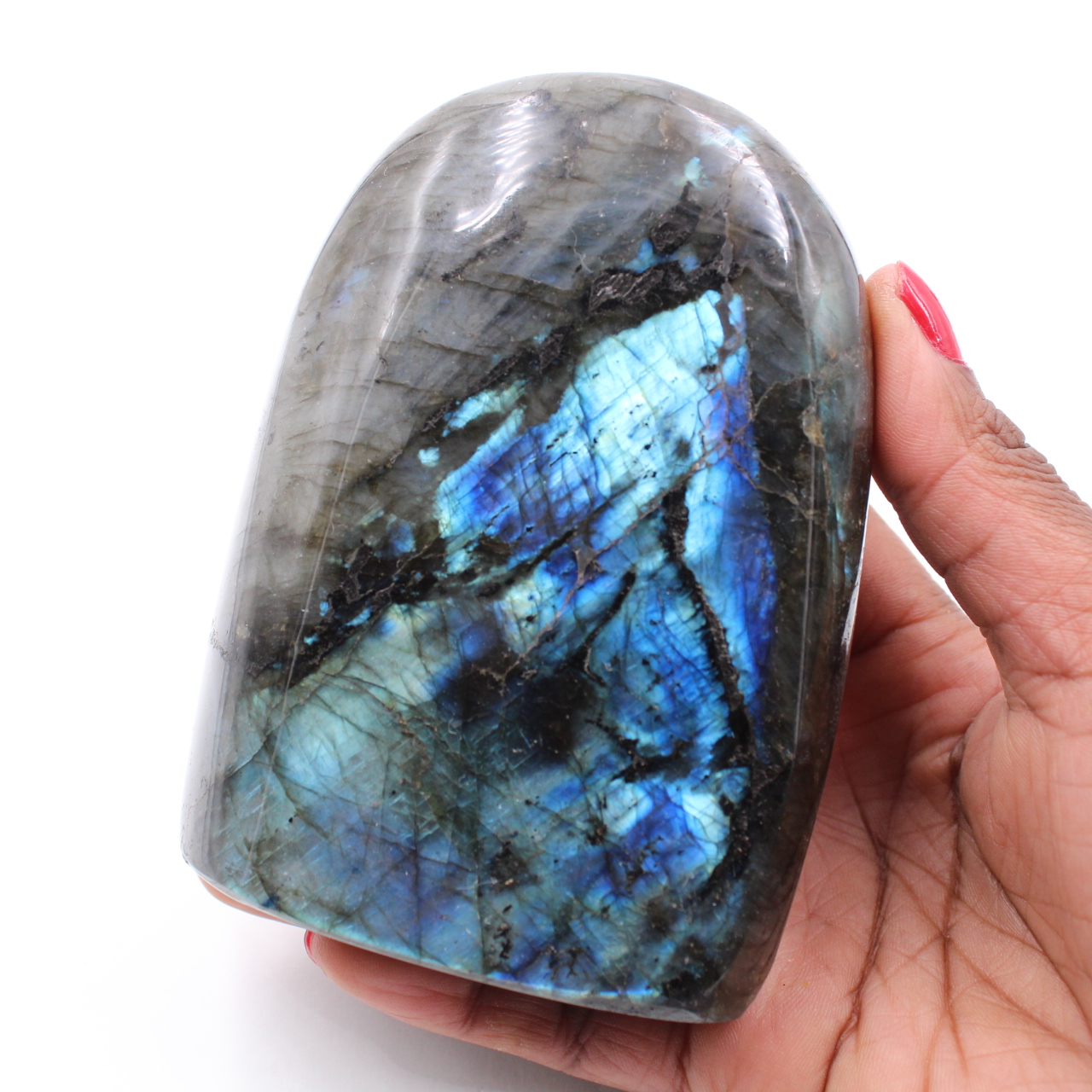 Piedra labradorita pulida