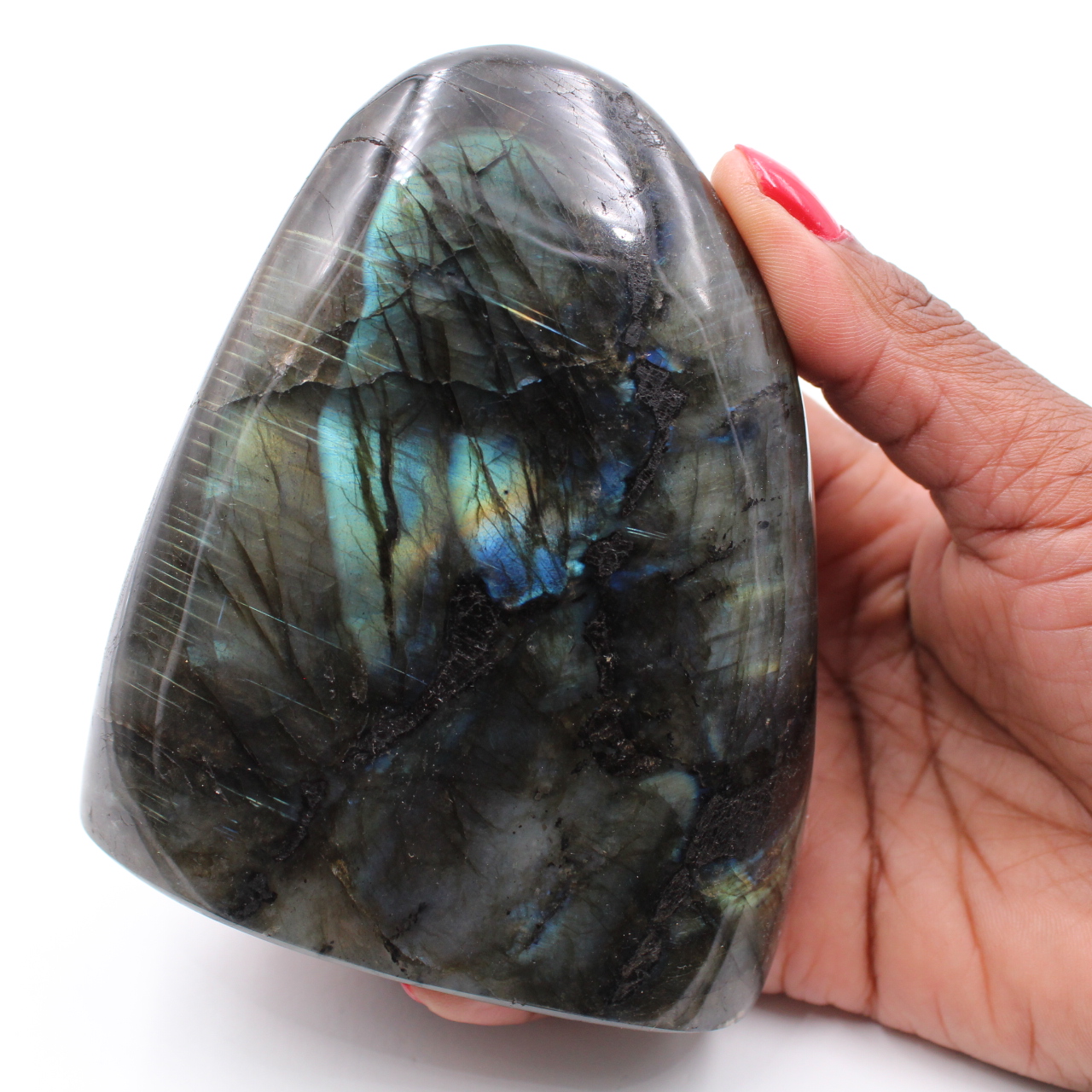 Piedra labradorita pulida