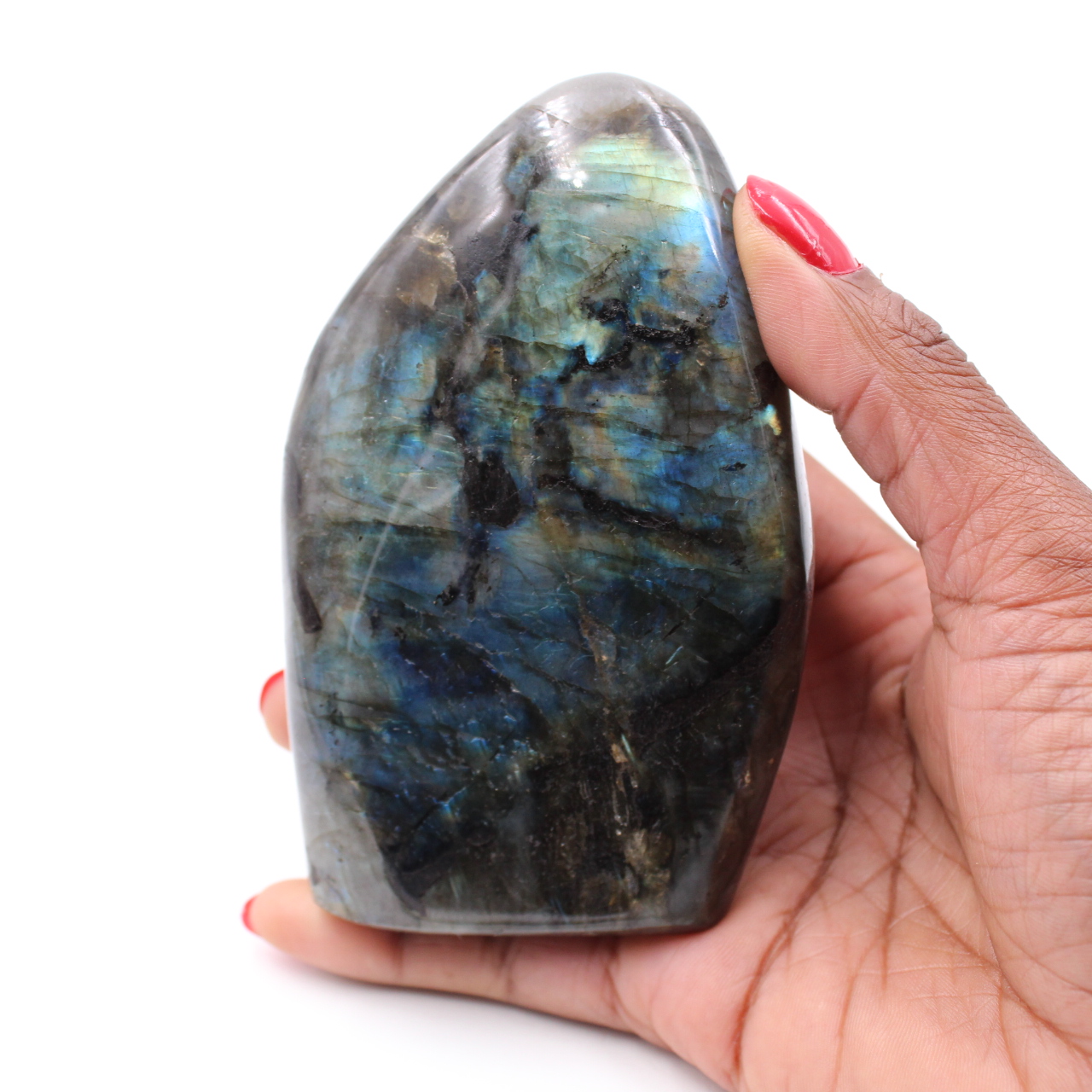 Piedra labradorita pulida