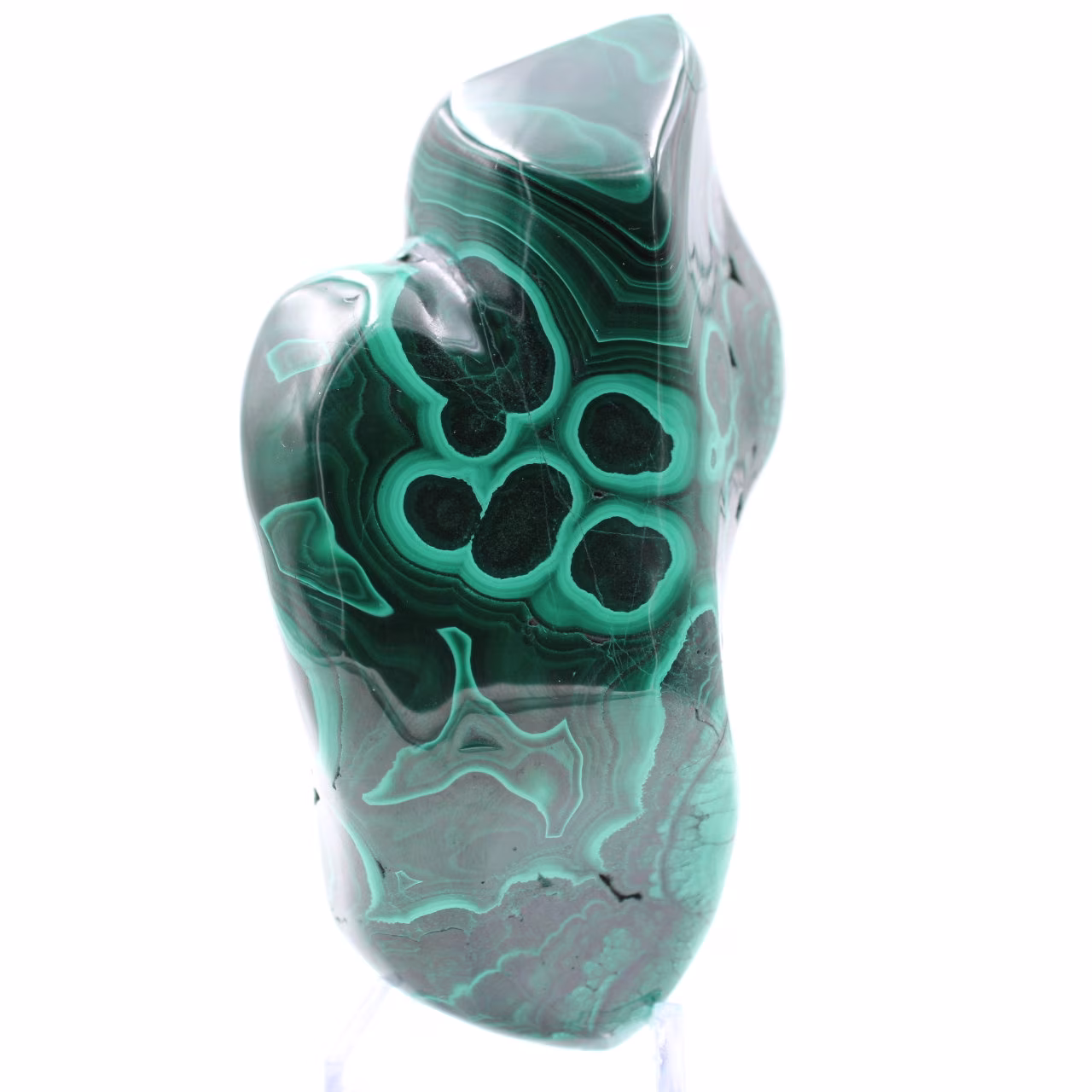 Piedra pulida malaquita